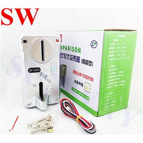 JY133A Good Quality Plastic Electronic Coin Acceptor CPU Comparison Multi Coin Selector Mechanism Arcade Games Machines Parts
