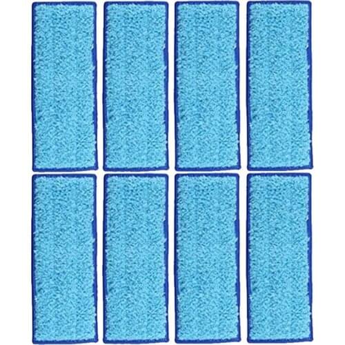 8 Pack Microfiber Wet Cloth Mopping Pads Washable Reusable Replacement for Irobot Braava Jet 240/241 Cleaner Robot