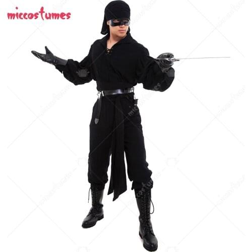 Westley Cosplay Costume Dread Pirate Roberts Costume Halloween Outfit Medieval Renaissance Shirt Pants Eye Patch