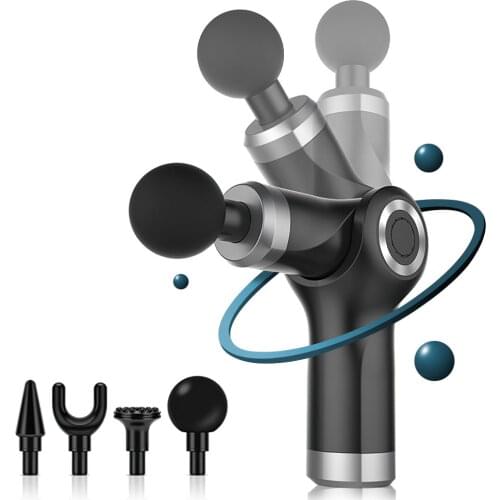 Mini Massager Gun For Body Deep Muscle Pain Relaxation Foldable Electric Fascia Massager Apply to Athletes Fitness Massageador