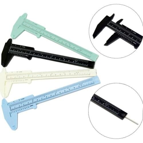 Mini 0.5mm Vernier Caliper Double Scale Plastic Vernier Caliper Measuring Student Mini Tool Ruler Vernier Caliper 0-150mm