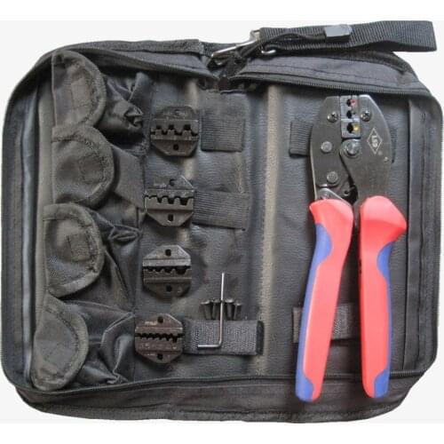 Multi-function hand ratchet crimping tool set terminal crimping tools pliers with 4pcs exchangeable crimp jaws dies LY-K30J-1