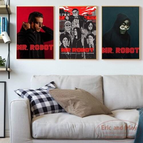 Mr.robot Tv Show Poster And Print Wall Art Canvas Pictures Painting Hot Modern Style Wall Decorations Living Room Cuadros