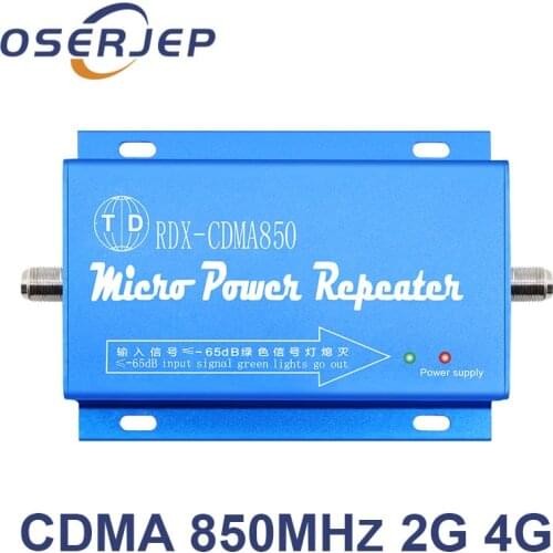850MHz Repeater 2G 3G 4G GSM LTE UMTS CDMA Booster 850 MHz Mobile/Cell Phone Signal Repetidor Not Include Antenna