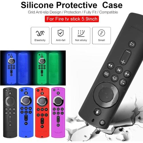 Remote Control Luminous Anti-lost Silicone Case for Fire TV Stick 4K / Fire TV (3rd Generation) / Fire TV Cube