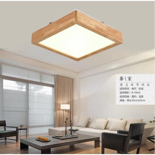 Lighting Fixtures Luminaria de plafonnier led moderne Modern LED Ceiling Lighting Lamps Wood Japanese Ceiling Lampen Bedroom
