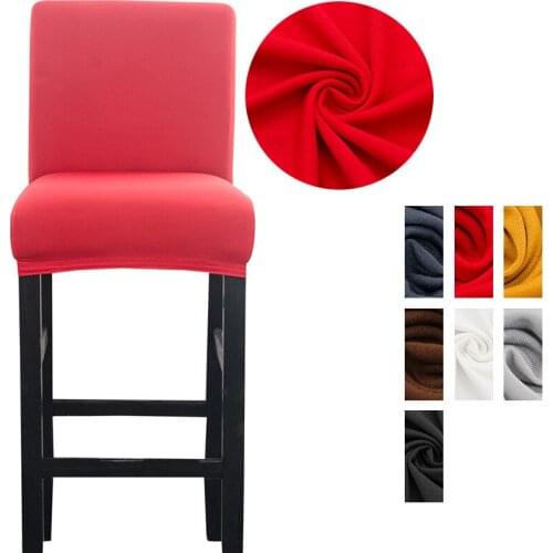 Solid Color Chair Cover Spandex Slipcovers For Dining Room Stretch Elastic Chair Cover Banquet Hotel Kitchen Wedding Chair Cover