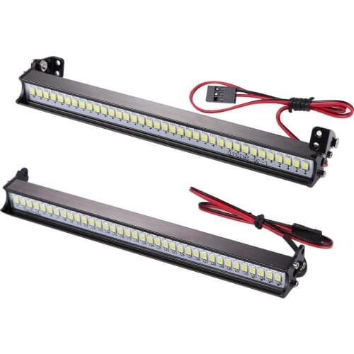Universal 55/148mm 12/36 LED Model Car Roof Light Bar for Traxxas Trx4 Axial SCX10 1/10 RC Car