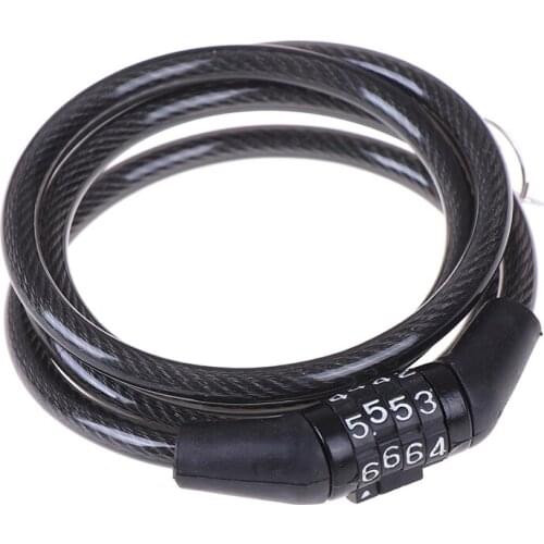 Cycling security 4 digit Anti Theft combination password bike bicycle cable chain lock