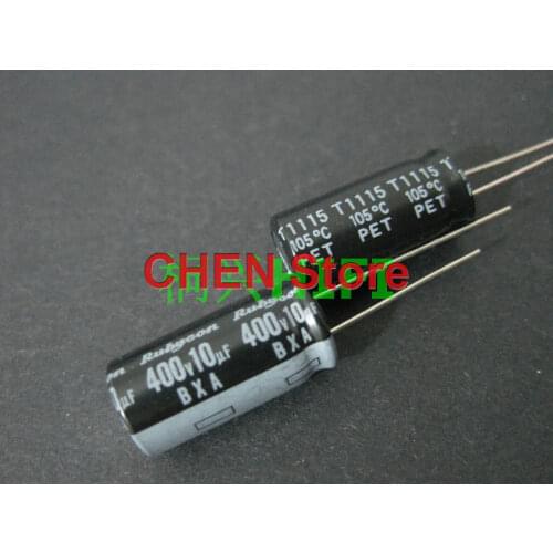 20PCS/50PCS Japan Rubycon BXA 400V10UF 10X20MM 105 Degree 10UF/400V Aluminum Electrolytic Capacitor 10UF 400V