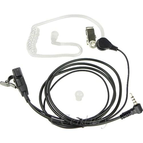 XQF Acoustic Tube Earpiece Mic Headset PTT for Yeasu Vertex Two Way Radio VX-1R VX-2R VX-3R FT-60R Walkie Talkie Transceiver