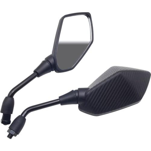 For honda hornet 900 mt 07 yamaha fz1 raptor 700 10mm Motorcycle Rearview Mirrors Black Motorbike side Mirror retroviseur moto