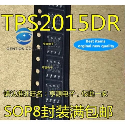 10PCS TPS2015 TPS2015D TPS2015DR 2015 switch IC chip SOP-8 in stock 100% new and original