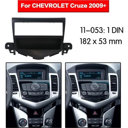 11-053 1 Din Fascia For CHEVROLET Cruze 2009+ w/pocket Radio DVD Stereo Panel Dash Mounting Installation Trim good