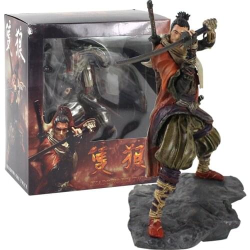 19cm Anime Sekiro Shadows Die Twice Wolf Statue PVC Action Figure Cartoon Collectible Model Toy Doll Christmas Brithday Gift