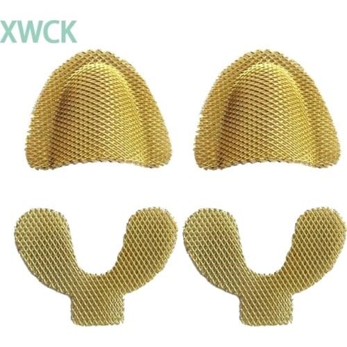 20Pcs/Pack Upper Lower Dental Lab Gold Denture Materials Golden Metal Palatal Reinforcement Mesh For Acrylic Partial Denture
