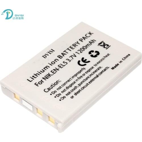 DVISI 3.7V 1200mAh EN-EL5 EN EL5 Camera Battery for NIKON Coolpix P530 P520 P510 P100 P500 P5100 P5000 P6000 P90 P80 Wholesale