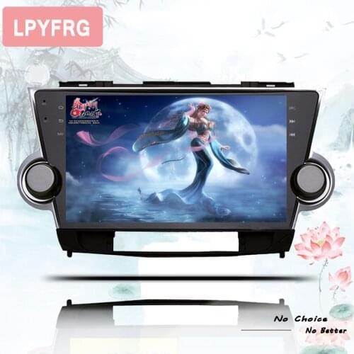 Deckless 2din DVD Android 10.0 For Toyota Highlander XU40 2007 - 2013 Car Radio Multimedia Video Player Navigation GPS 2 din