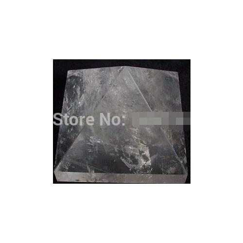 Free shipping NATURAL CLEAR RAINBOW QUARTZ CRYSTAL PYRAMID POLISHED HEALING