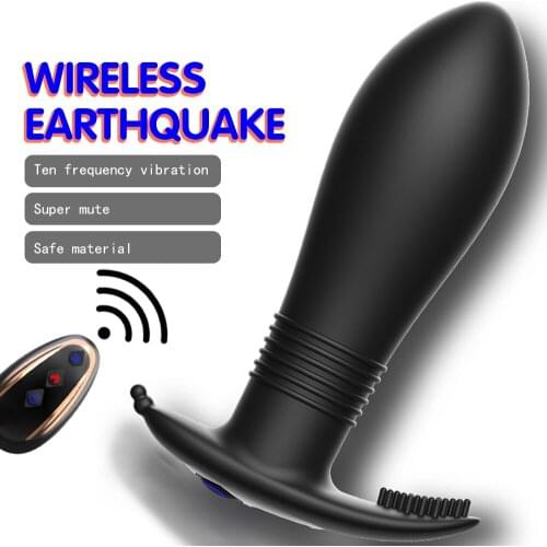 Wireless Remote Prostate Massage Vibrator Butt Plug G-Spot Silicone Anal Plug Vagina Stimulate Sex Toys For Men Women Gay Erotic