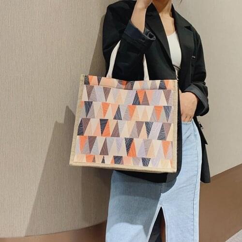 Big Canvas Shopper Bags For Women 2020 New Trend Shoulder Tote Fashion Colorful Designer Large Shopping Ladies Female Handbags