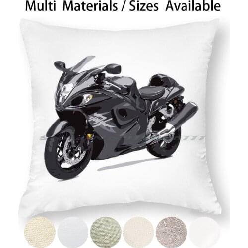Motorcycle Pillow Case Throw Pillow Cover Cotton Linen Flax Motorbike Bike Moto Cycle Motorcycle Dirt Speed Stylish Vehicle