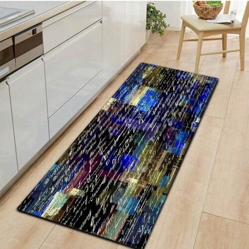 Color Graffiti Pattern Doormat Home Kitchen Carpet Anti-Slip Bath Mat Modern Printing Decoration Living Room Bedroom Soft Rug
