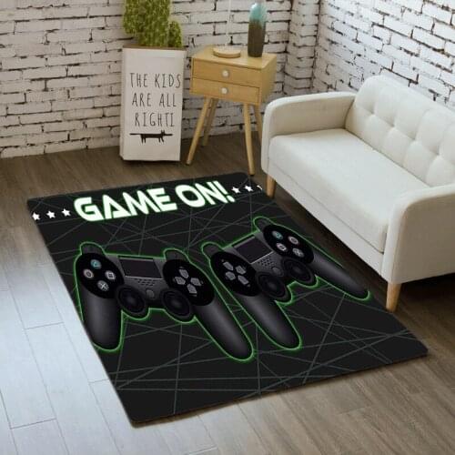 Kids Carpet Living Room 3D Carpets Game Console Boys Bedroom Rug Decor Soft Non-slip Balcony Kitchen Floor Area Rugs Door Mat