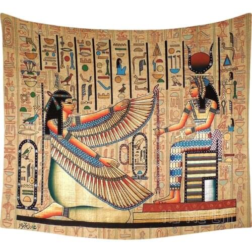 Egyptian Papyrus Art Eye Of Horus Tapestry Multifunctional Decoration Home