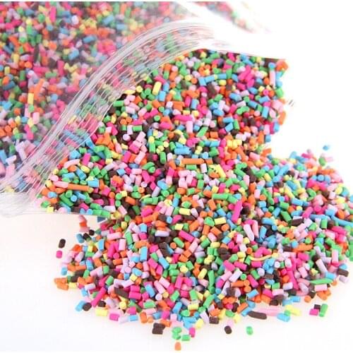 100g polymer clay Simulation Chocolate silk cake decoration accessories arcilla corn toy Bread crumbs molds kids toys