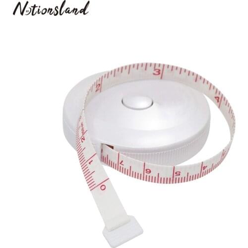 White Tape Measure Retractable Flexible Tape Measuring for Sewing Tailor Clothes Body Measurement Tape Ruler Sewing Tool 60in
