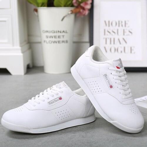 New Arrival Kids' Sneakers Childrens Soft Microfiber Modern Jazz Dance Shoes White Competitive Aerobics Shoes Size 28-38