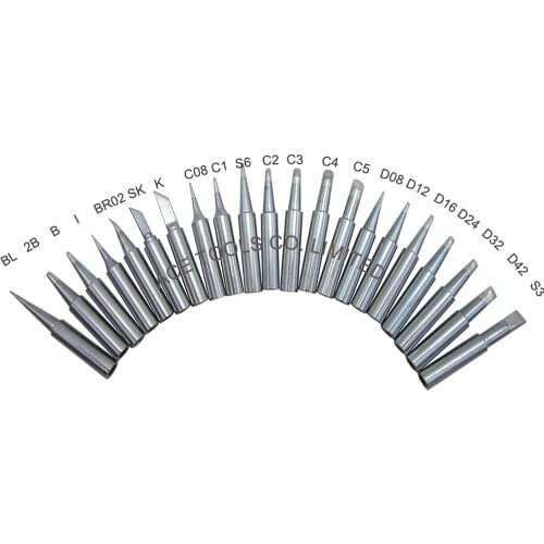 T18 Seris Soldering Tips Fit HAKKO FX-888 FX-888D FX-8801 FX-600 Lead Free Iron Nozzle Welding Handle Pencil Bit