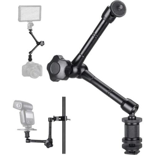 New Fixed Frame Adjustable Metal Mounting Arm Super Crab Articulated Clamp For 11 Inch Camera Monitor Photography Accessories