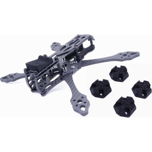 NUMI 5inch 223mm /6inch 258mm /7inch 296 296mm X-type Split Carbon Fiber Frame kit For Air Unit TPU Parts QAV-S Johnny FPV