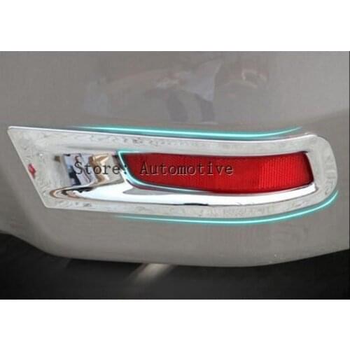 Fit For Toyota Corolla Altis 2014 2015 2016 2017 Chrome Rear Bumper Fog Light Lamp Cover Trim Reflector Foglight Garnish Molding