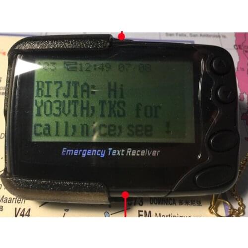 Programmable Alphanumeric Pager POCSAG Pager Emergency text Receiver and Cable for MMDVM DAPNET UHF VHF