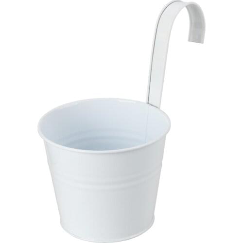 Garden Water Pot Flower Stand Plant Growth Gardening Supplies With Hook For Home Decoration 10pcs Iron Bucket