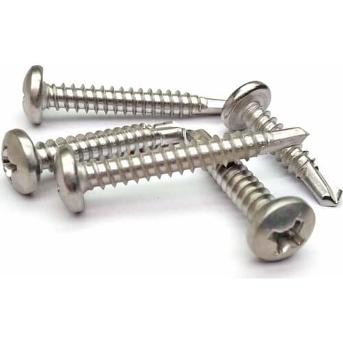 Round Head Screws 410 Stainless Self Tapping Phillips Pan Head Screw M4.2 M4.8