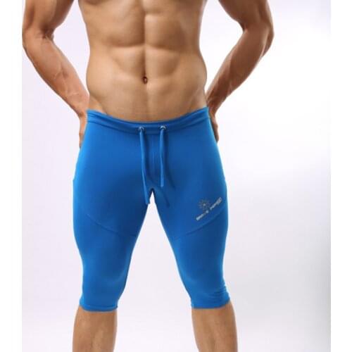 Sexy Mens Beach Shorts Swimwear Tight Short Lont Boxer Trunks Man Board Shorts Bikini Beachwear Short Pants