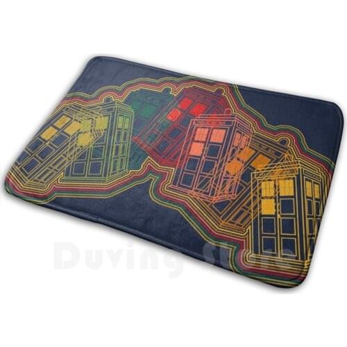 Tardis Rainbow Soft Non-Slip Mat Rug Carpet Cushion Who 13 13th Cosplay Cult Movie Hipster Sci Fi Tv Once Upon A Time
