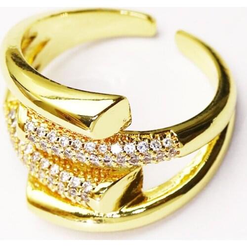 10 Pcs Metal Layer Gold color rings Open rings jewelry Rings jewelry rings Gold color rings Gift for women jewelry Gift 51339