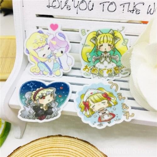 40 pcs Cartoon dreamy girl Stickers for Car Styling Bike Motorcycle Phone Laptop Travel Luggage Cool Funny Sticker Bomb Decals