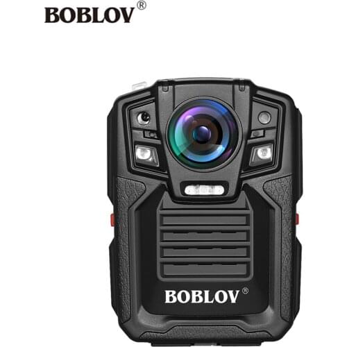 BOBLOV HD66-02 32/64GB HD 1296P Mini Camcorder Security Police Body Camera Night Vision Video Recorder With IR External Lens