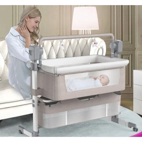Baby Multi-Function Electric Cradle Shaker Rocking Chair Newborn Intelligent Coax Baby Bedside Bed Sleeping Basket Baby Bed