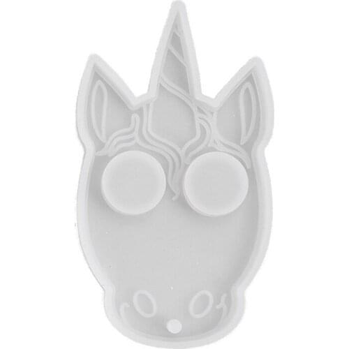 DIY Crafts Jewelry Necklace Making Pendant Silicone Mould Super Glossy Self-defense Keychain Crystal Epoxy Resin Mold