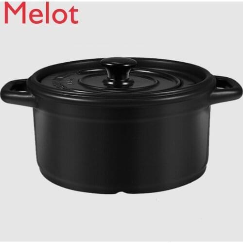 Enamel Pot Casserole Gas Stove Dedicated High Temperature Resistant Stew Pot Open Flame Domestic Gas Large Capacity Soup Pot