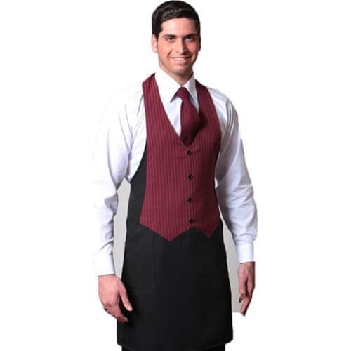 Apron bib uniform Kitchen restaurant vest lounge vineria