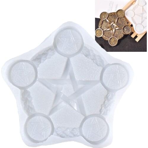 Star Epoxy Resin Mold Handmade Pentagram Altar Mould Craft Tool Kids Adults