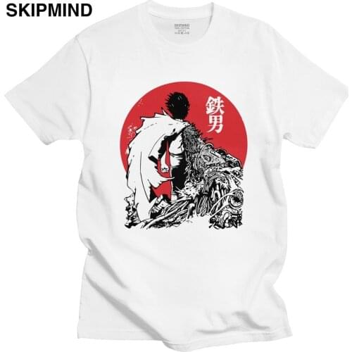 Trendy Men Tshirt Neo Tokyo Akira Tetsuo T-shirt Short Sleeves 100% Cotton T shirt Crew Neck Print Anime Film Fan Tee Tops Gift